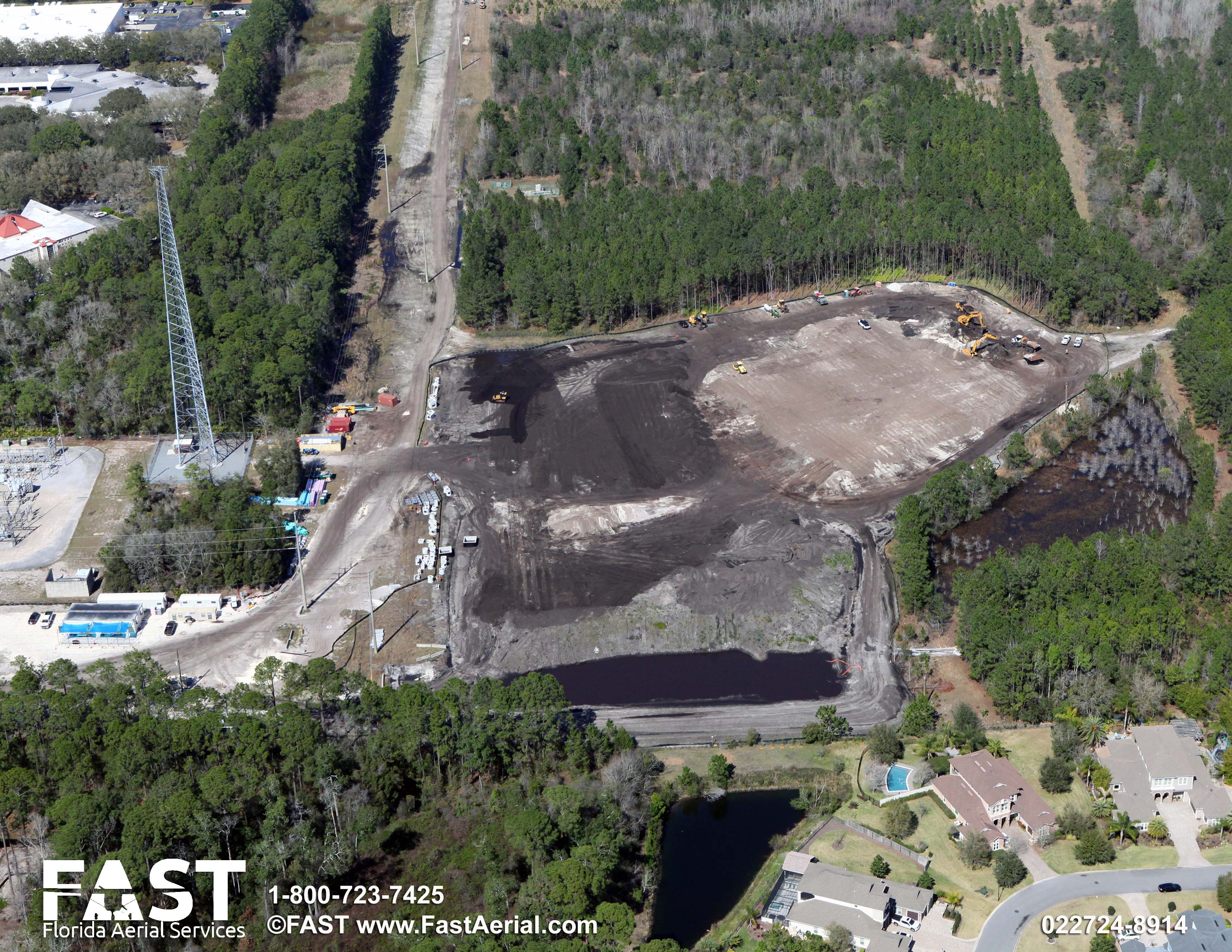 aerial photo of JEA H2.0 facility construction