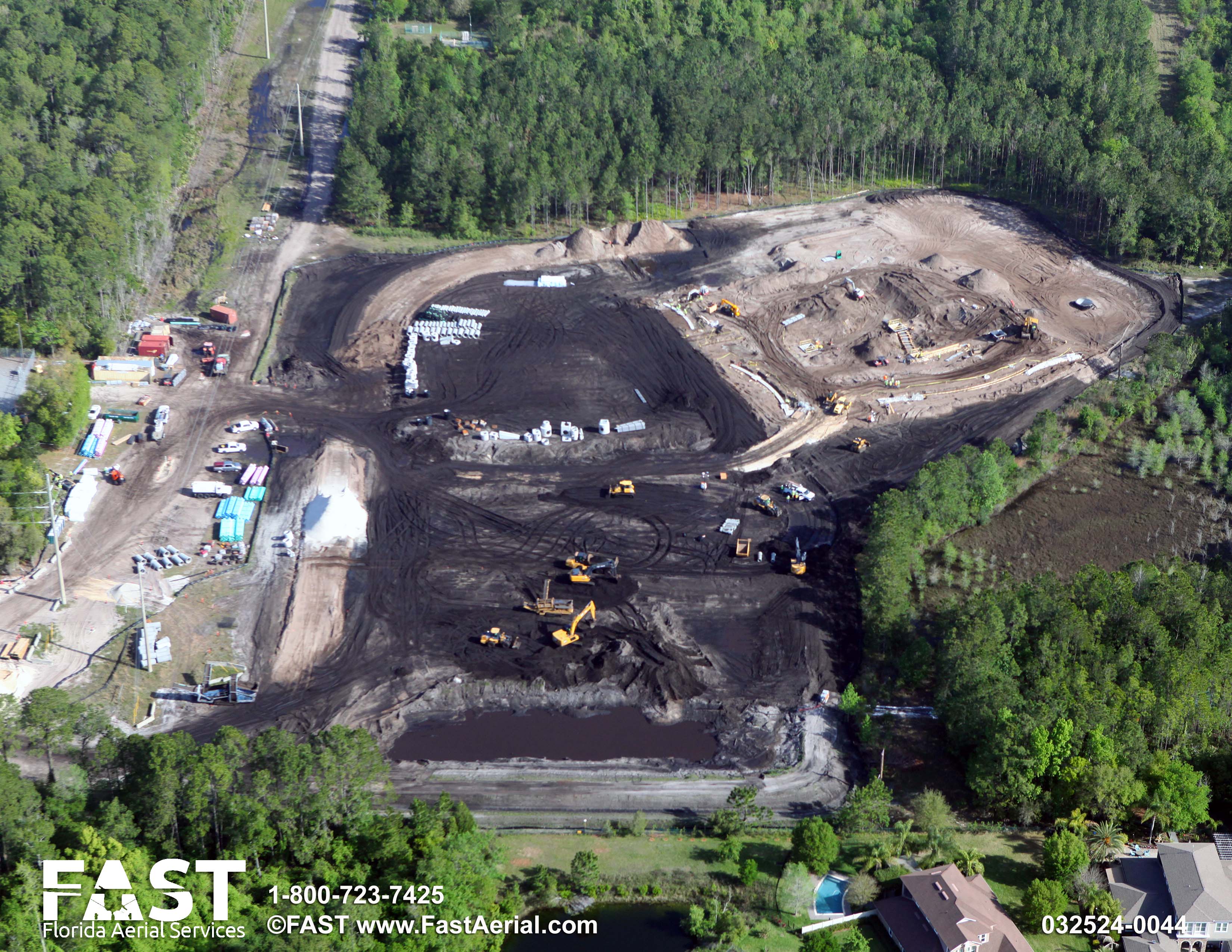 aerial photo of JEA H2.0 facility construction