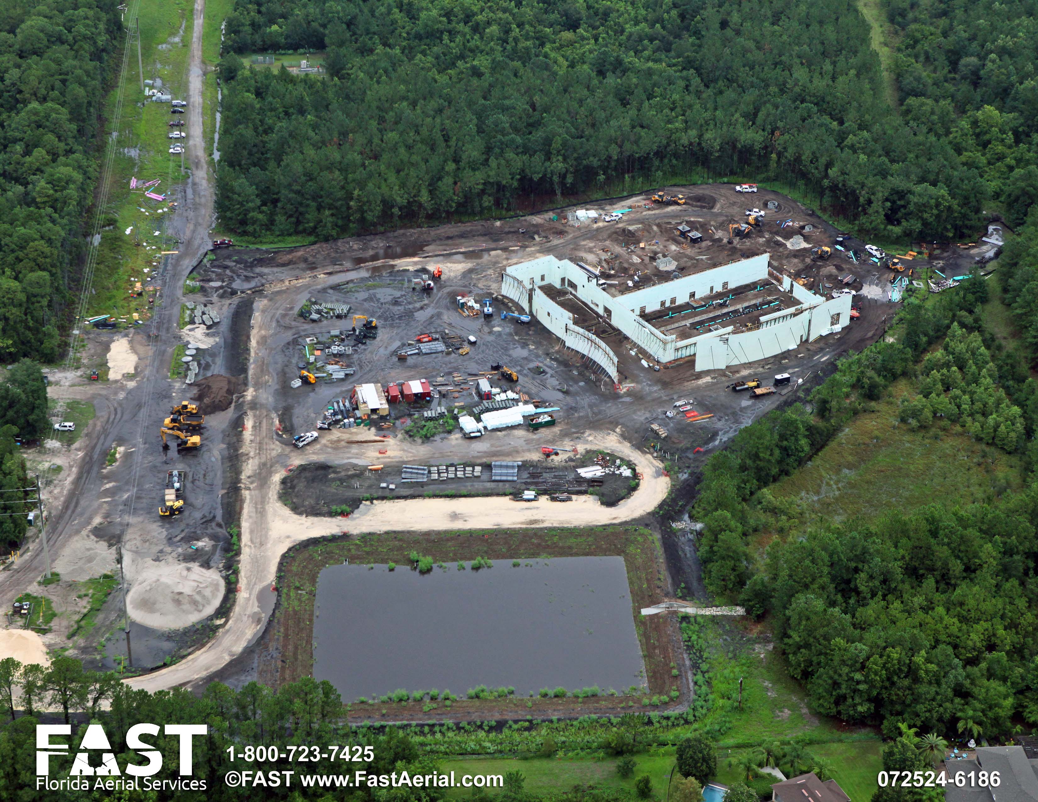 aerial photo of JEA H2.0 facility construction