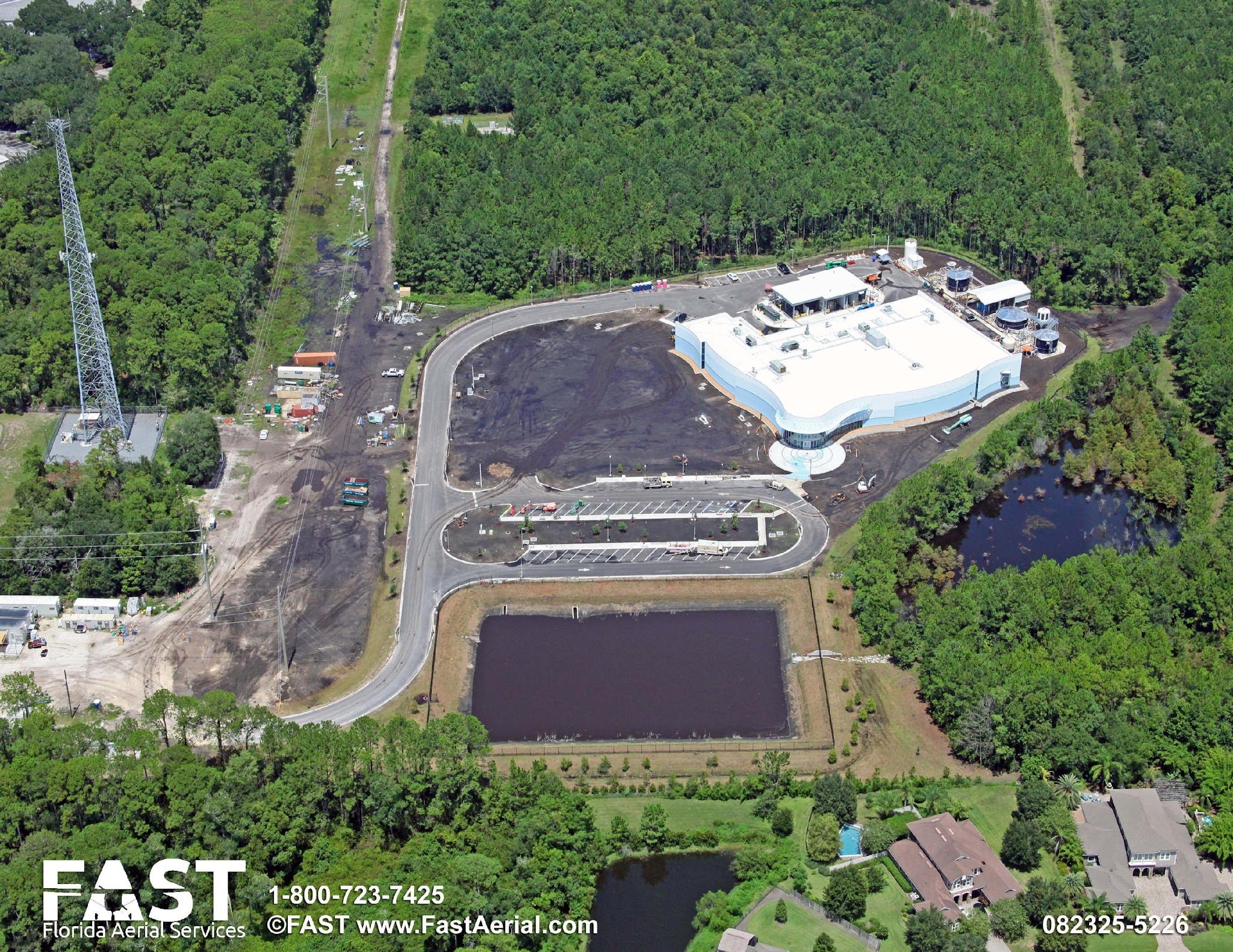 aerial photo of JEA H2.0 facility construction