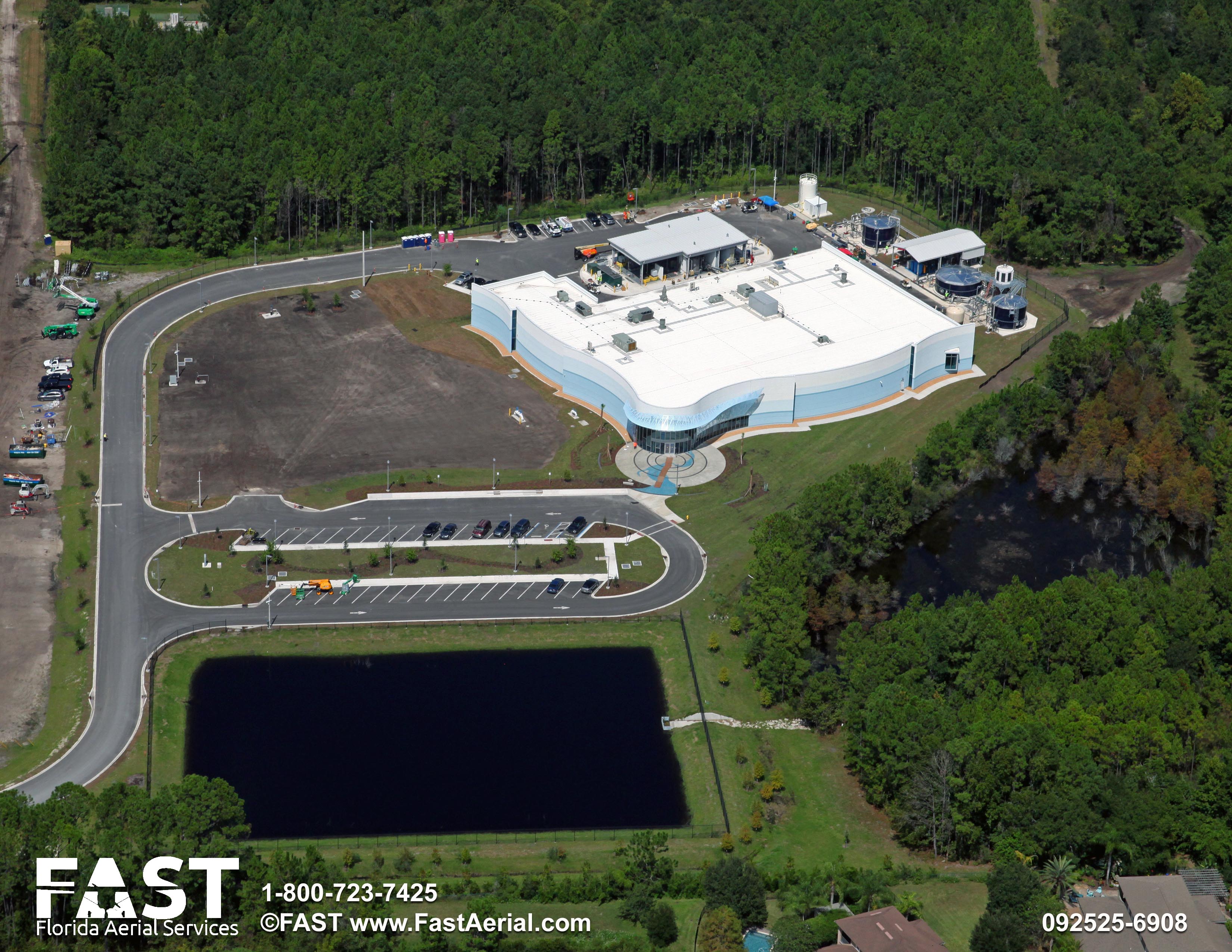 aerial photo of JEA H2.0 facility construction