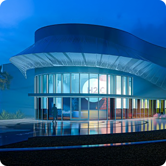 exterior rendering of the JEA H2.0 facility